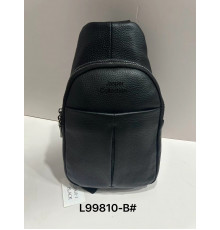 Сумка Чоловіча Чорна Backpack for men JASPER Шкіра L99810-b (100)