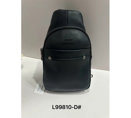 Сумка Чоловіча Чорна Backpack for men JASPER Шкіра L99810-d (100)