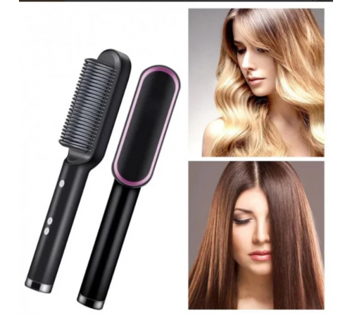 Щітка для укладання волосся, випрямляч Hair Straightener HQT-909 (80)