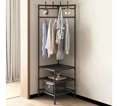 Кутова вішалка 2-рівнева полиця для зберігання, -21-20 (18) (16) (20)