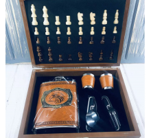 Подарунковий набір Шахи +фляга wine jug 5507 (20)
