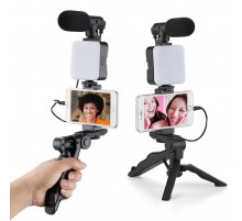 Відео світло .фотозйомки з кронштейном, бездротова лампа для відео = студійний Mobilephone(60