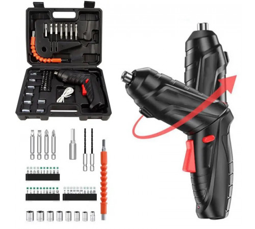 Шуруповерт ДРЕЛЬ   Отвертка  Набор электроинструментов 3,6 В,1800 мАч, (20)