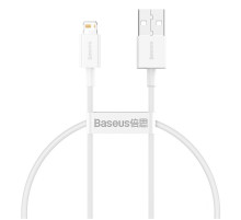 Кабель Baseus Superior Series Fast Charging Data Cable USB to iP 2.4A 0.25m White (CALYS-02)
