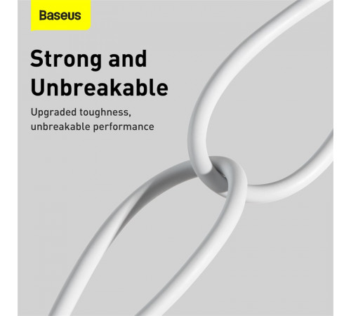 Кабель Baseus Superior Series Fast Charging Data Cable USB to iP 2.4A 0.25m White (CALYS-02)