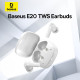 Бездротові навушники TWS Baseus Bowie E20, ENC, IPX5, Stellar White (A00069700223-00)