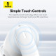 Бездротові навушники TWS Baseus Bowie E20, ENC, IPX5, Stellar White (A00069700223-00)