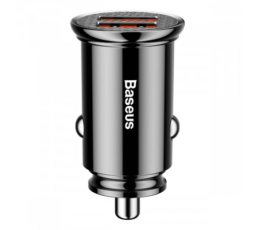 Автомобільний зарядний пристрій Baseus Circular Plastic А+А 30W Black (CCALL-YD01)