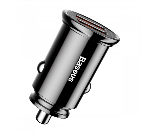 Автомобільний зарядний пристрій Baseus Circular Plastic А+А 30W Black (CCALL-YD01)