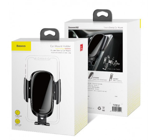 Автотримач для телефона Baseus Future Gravity Car Mount Black (SUYL-WL01)