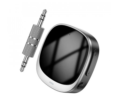 Bluetooth-ресивер HOCO E80 Travel car AUX BT receiver Black (6942007618908)