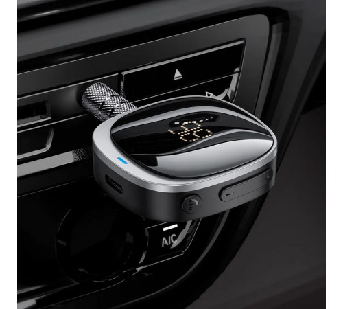 Bluetooth-ресивер HOCO E80 Travel car AUX BT receiver Black (6942007618908)