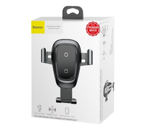 Автотримач для телефона з БЗП Baseus Metal Holder Air Outlet Tarnish (WXYL-B0A)