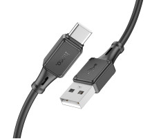 Кабель HOCO X101 Assistant silicone charging data cable Type-C Black (6942007604079)