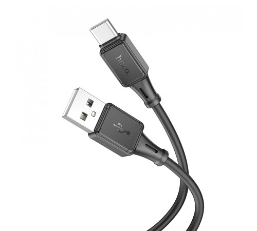 Кабель HOCO X101 Assistant silicone charging data cable Type-C Black (6942007604079)
