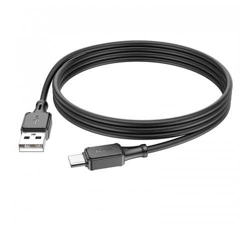 Кабель HOCO X101 Assistant silicone charging data cable Type-C Black (6942007604079)