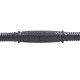 Гриф гантельный пластиковый обрезиненный с замками SHUANG CAI SPORTS TA-80257-46 (TA-80243-46) (l-46, d-25мм, черный)
