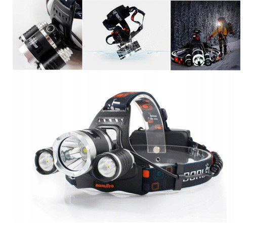 RJ-3000 Фонарик налобный       2  Акумулятора      (100)