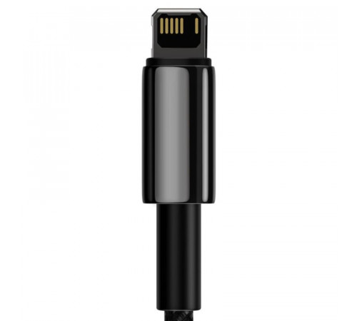 Кабель Baseus Tungsten Gold Fast Charging Data Cable USB to iP 2.4A 2m Black (CALWJ-A01)