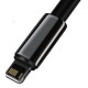 Кабель Baseus Tungsten Gold Fast Charging Data Cable USB to iP 2.4A 2m Black (CALWJ-A01)