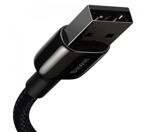 Кабель Baseus Tungsten Gold Fast Charging Data Cable USB to iP 2.4A 2m Black (CALWJ-A01)