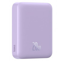 Зовнішній акумулятор Baseus Magnetic Mini Air Wireless Fast Charge Power Bank 6000mAh 20W Nebula Purple（With Simple Series Charging Cable Type-C to (P10059002513-00)