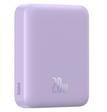 Зовнішній акумулятор Baseus Magnetic Mini Air Wireless Fast Charge Power Bank 6000mAh 20W Nebula Purple（With Simple Series Charging Cable Type-C to (P10059002513-00)