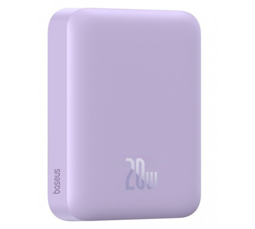Зовнішній акумулятор Baseus Magnetic Mini Air Wireless Fast Charge Power Bank 6000mAh 20W Nebula Purple（With Simple Series Charging Cable Type-C to (P10059002513-00)