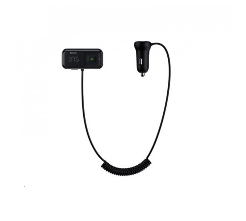 АЗП з FM-модулятором Baseus T Shaped S-16 Car Bluetooth MP3 Player Black (CCMT000201)