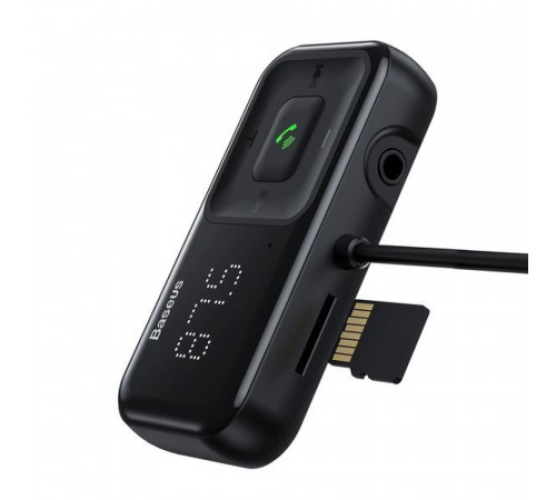АЗП з FM-модулятором Baseus T Shaped S-16 Car Bluetooth MP3 Player Black (CCMT000201)