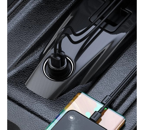 АЗП з FM-модулятором Baseus T Shaped S-16 Car Bluetooth MP3 Player Black (CCMT000201)