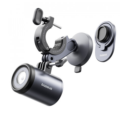 Велотримач для телефона Baseus PrimeTrip Series Dual-Color Bike Light 2-in-1 Set Cosmic Black (C12569000121-00)