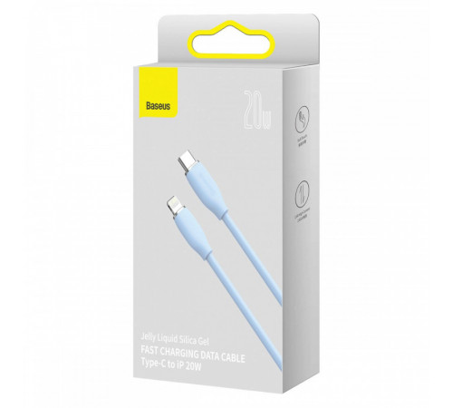 Кабель Baseus Jelly Liquid Silica Gel Fast Charging Data Cable Type-C to iP 20W 2m Blue (CAGD020103)