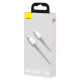 Кабель Baseus High Density Braided Fast Charging Data Cable Type-C to iP PD 20W 2m White (CATLGD-A02)
