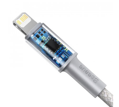 Кабель Baseus High Density Braided Fast Charging Data Cable Type-C to iP PD 20W 2m White (CATLGD-A02)