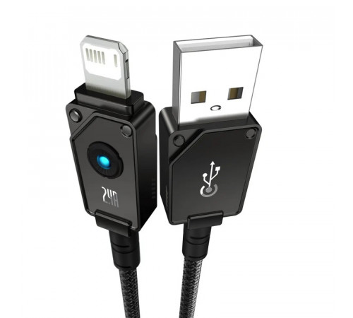 Кабель Baseus Unbreakable Series Fast Charging Data Cable USB to iP 2.4A 2m Cluster Black (P10355802111-01)