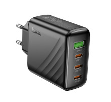 Мережевий зарядний пристрій HOCO CS27A Supply PD67W (3C1A) charger (EU) Black (6942007639835)