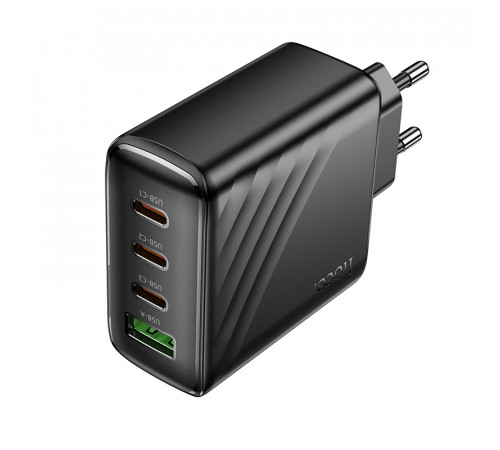 Мережевий зарядний пристрій HOCO CS27A Supply PD67W (3C1A) charger (EU) Black (6942007639835)