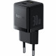 Мережевий зарядний пристрій Baseus Palm Fast Charger C+U 30W EU Cluster Black (P1011160A113-00)