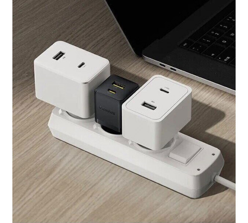 Мережевий зарядний пристрій Baseus Palm Fast Charger C+U 30W EU Cluster Black (P1011160A113-00)