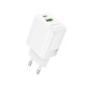 Мережевий зарядний пристрій BOROFONE BN27 Fuente PD20W+QC3.0 charger (EU) White (6941991120268)