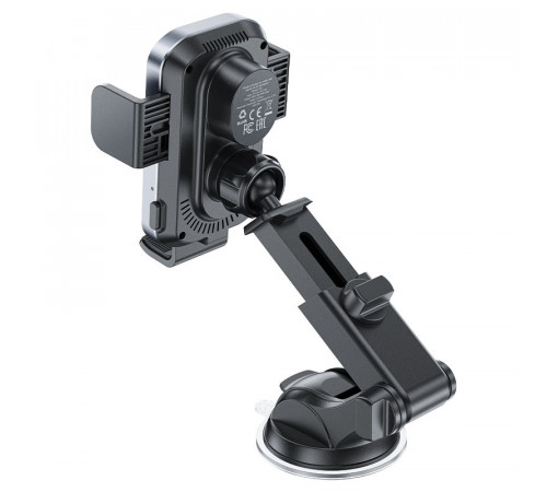 Автотримач для телефона з БЗП ACEFAST D53 wireless charging car holder with electric clamp for dashboard Black (6974316284246)