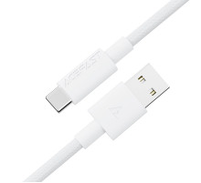 Кабель ACEFAST C18-04 USB-A to USB-C braid charging data cable White (6974316284260)