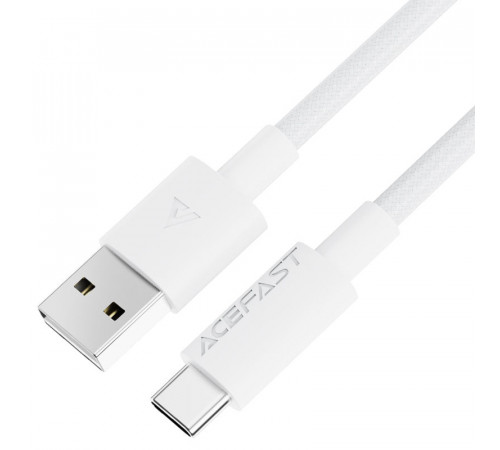 Кабель ACEFAST C18-04 USB-A to USB-C braid charging data cable White (6974316284260)