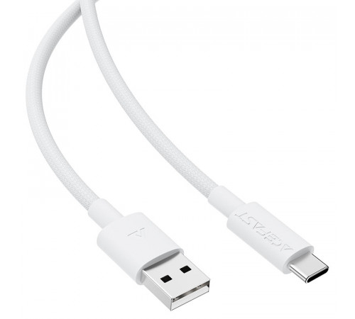 Кабель ACEFAST C18-04 USB-A to USB-C braid charging data cable White (6974316284260)