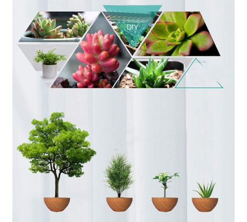 Магнітний левітаційний горщик для рослин HCNT Magnetic Levitating Pot M10-PS Wood Grain (SIM10-PS)