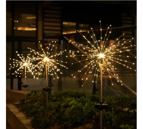Уличный   садовый Фейерверк газонный на солнечной батарее  Fireworks floor   SF-32 (120)