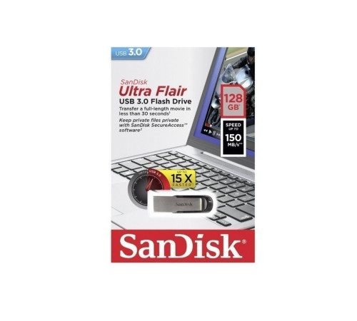 Флеш-накопичувач SanDisk USB 3.0 Ultra Flair 128Gb (SDCZ73-128G-G46)