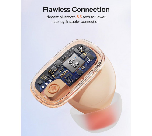 Бездротові навушники TWS Baseus AirNora 2 , ANC, Gradient Orange (NGTW320207)