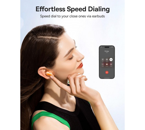 Бездротові навушники TWS Baseus AirNora 2 , ANC, Gradient Orange (NGTW320207)